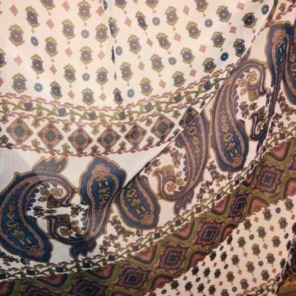 Audrey 3+1 Mixed Media One-Shoulder Blouse Women's Size Small - Picture 4 of 12